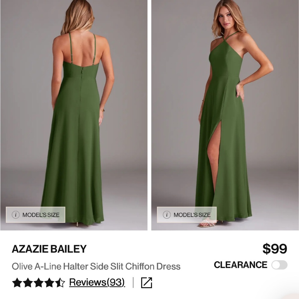 AZAZIE BAILEY Olive Dress